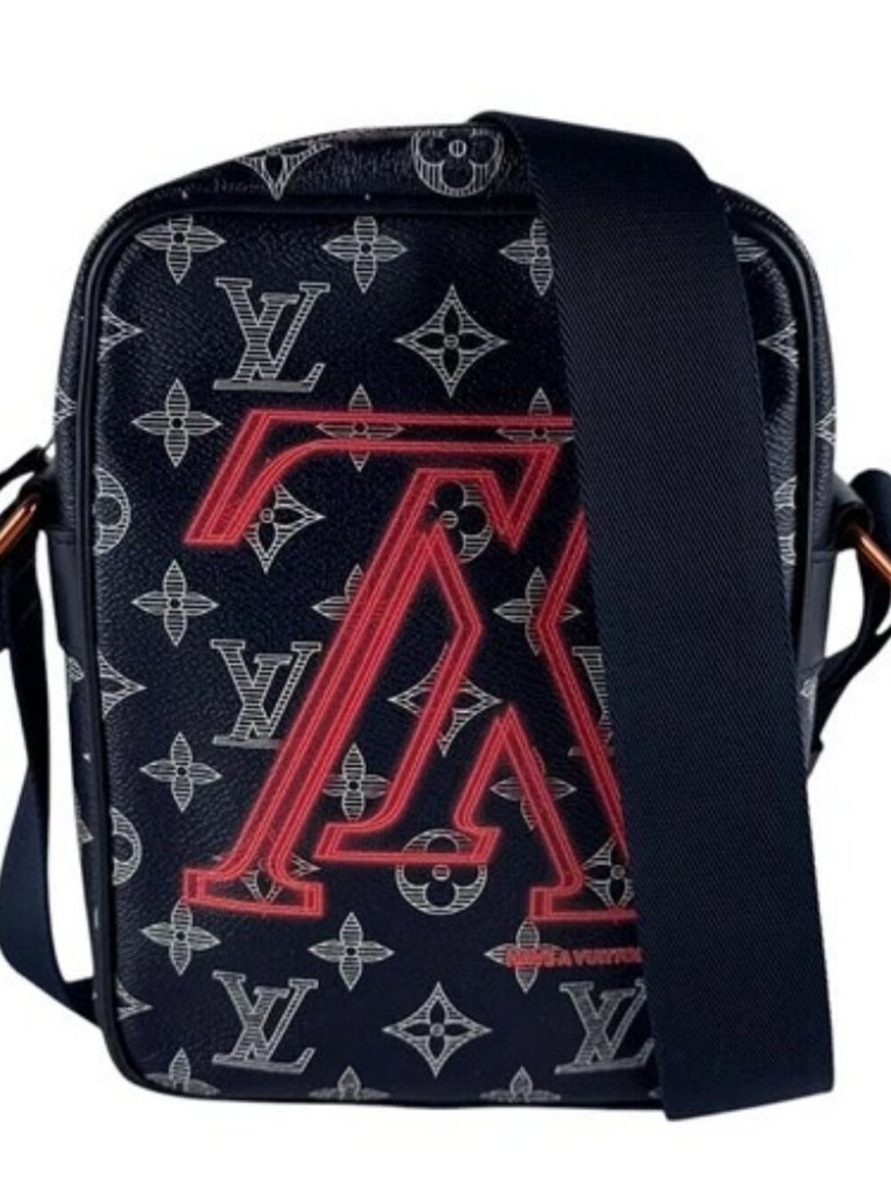Auth LOUIS VUITTON Danube PM Shoulder Bag Navy PVC M43678 - z10585